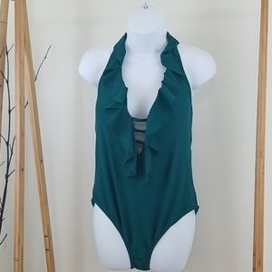 NWT Bleu Rod Beattie Green One Piece Swimsuit